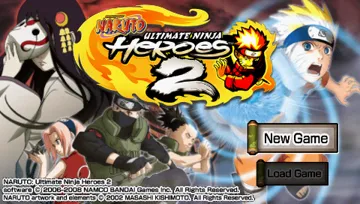 Naruto - Ultimate Ninja Heroes 2 - The Phantom Fortress (EU) screen shot title